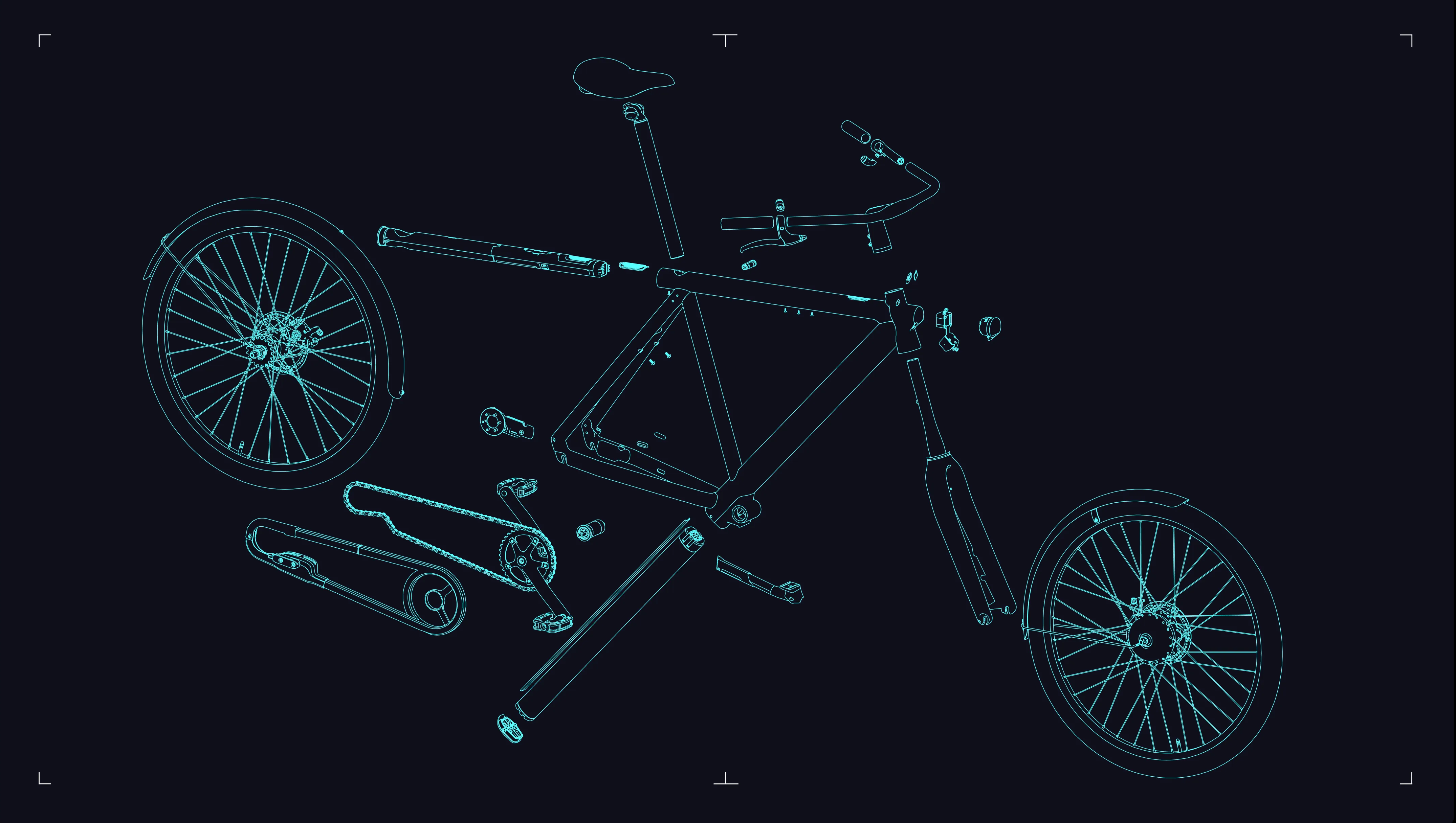 Fietser op een refurbished VanMoof in de stad